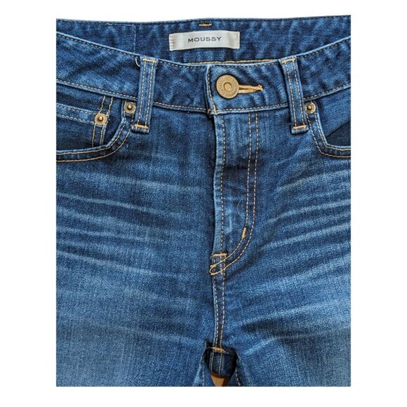 LIKE NEW MOUSSY Japan Women's Skinny Jeans Med Wash Size 25 - Picture 4 of 10